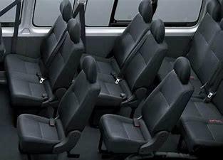 Quality Polyurethane Foam Backrest Recliner Hiace Bus Seats Slidable for sale