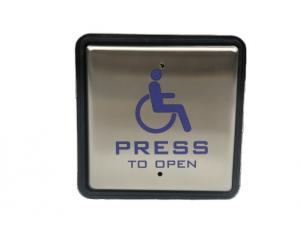 China SS304 125VAC 12V 15x115x45mm Disabled Push Button on sale