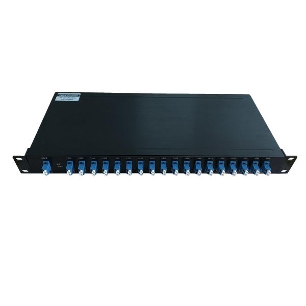 Quality 16 Channels DWDM Mux Demux 1270-1610nm Rack Mount Cwdm 5G Data Transmision for sale