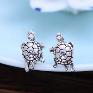 China Retro Silver Earrings Tortoise Design (XH056431W) on sale