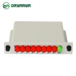 FC UPC 1X8 Fiber Optic Cassette PLC Splitter ABS Material