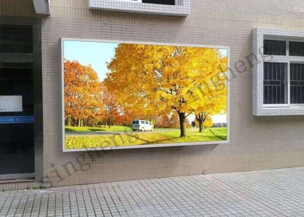 Quality Color Lifelike Outdoor Led Video Display , P6 Advertising Led Display Screen 32*32 Dots Module Resolution for sale
