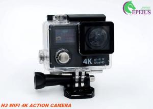 Mini Wireless 4k Ultra Hd Wifi Action Camera , Dual Display Screen Sports Cam Waterproof Full Hd 