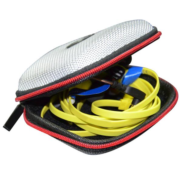 Earphone Compression EVA Zipper Case Anti Water Splash Offset printing