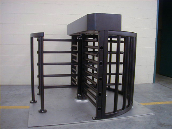 Entrance Security Half Height Turnstile Door With Fingerprint Reader