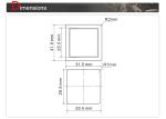 Elevator Digits Push Button Indicator with 45% ~ 90% Humidity , Size 32 x 32 mm