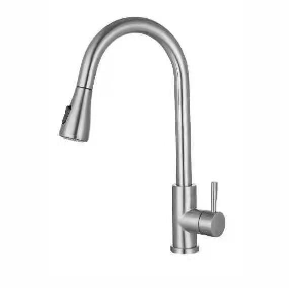 Quality SS304 Stainless Steel Faucet Pull Down Spray Faucet Coil Extend Available for sale