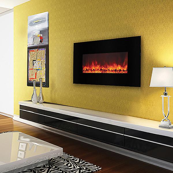 Quality 50''  Chimney Multi-Color Flame Wall-Mounted Electric Fireplace Home Decorative for sale