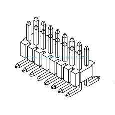 Buy cheap Dual row 1.27*1.27mm SMT SMD male header product