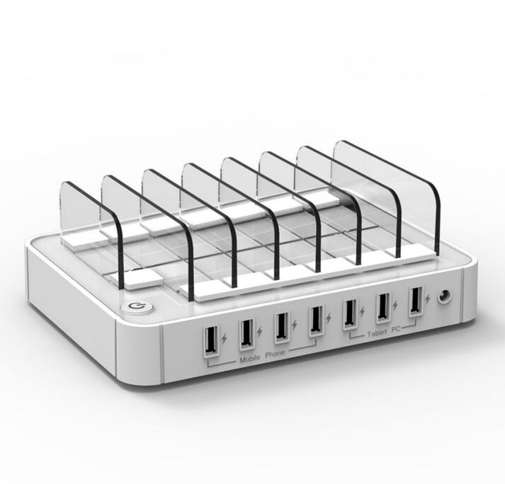 7 port Multi usb phone charger station desk charging for cell phone Smartphone