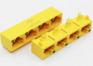 Buy cheap Thru Hole Type Rj45 Multiple Port Connectors MJ5688P-Y014-HRNLG-L product