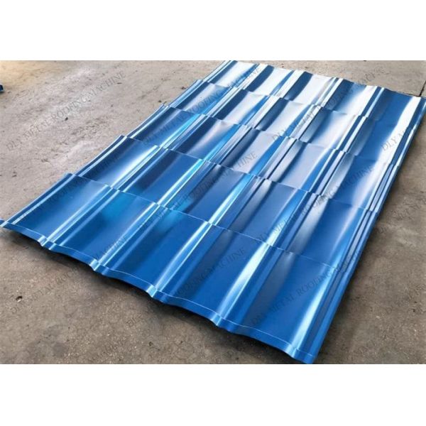 5kw Corrugated Sheet Metal Machine 0.7mm 8 Steps Ibr Rolling Machine