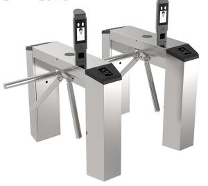 Biometric Tripod Face Recognition Turnstile SUS304 Bidirectional