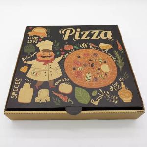 China Pizza Package Carton Square Custom Paper Box Custom Logo Printed on sale