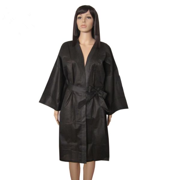 PP Disposable Kimono Gowns , Disposable Spa Robes For Beauty Salons