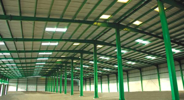 Quality Custom Fabricated Pre-engineered Building Steel Structure Building  Double Span for sale