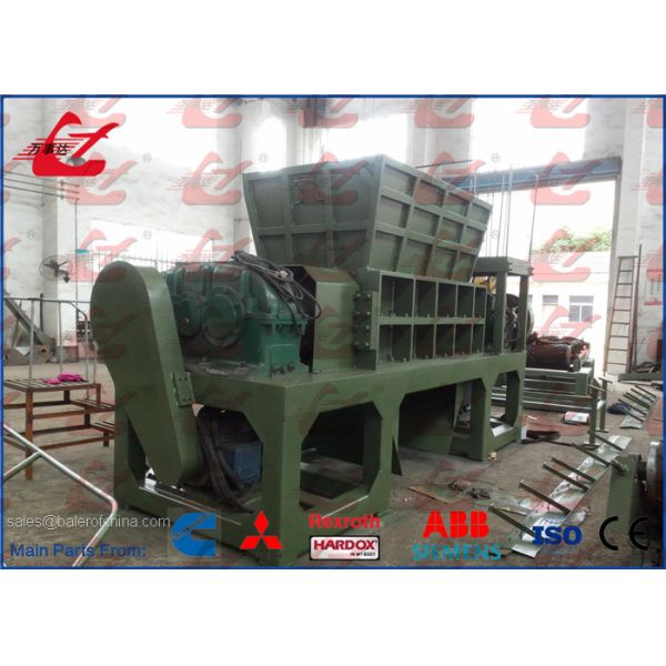 Scrap Car Crusher Two Shafts Car Shredding Machine For Waste Bicycle
