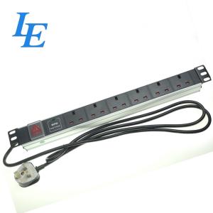 China 250VAC 13A Server Rack PDU Data Center Power Distribution Unit 19 Surge Protection on sale