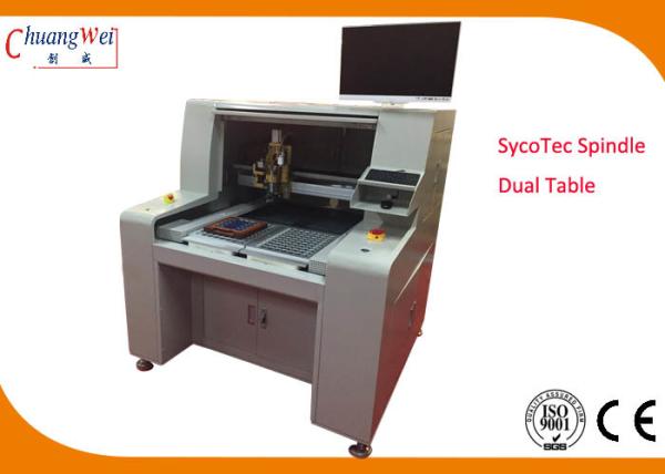 Quality High Speed 2 Way Sliding Cutting Depaneling PCB Router Machine Low Stress for sale