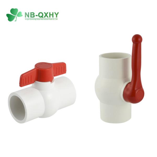 Quality UPVC Butterfly Valve for Water Media ISO9001 Plastic Ball Valve PVC Foot Valve Compact Valve for sale