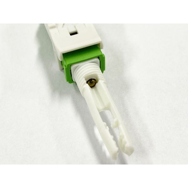 Fast Connector SC APC IL 0.3dB With Pusher Fiber Optic Fast Quick Connector For 3mm Round Ftth Drop Cable