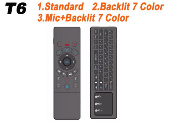 T6 Air Mouse 2.4G Mini Wireless Keyboard Touchpad Remote Control for Android TV