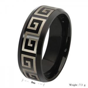 Buy cheap New Unique Titanium steel 18 k gold & black Wholesale Fashion Jewelry Wedding Bands Vintag product