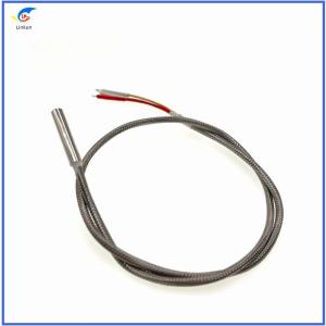 China Customized Automotive Grade PT100 Temperature Sensor 500C Three-Wire Thermocouple With Lead Wire Waterproof Oil-Proof on sale