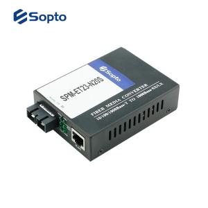 China Single Mode Fiber Media Converter Fiber To Ethernet Built In IP Based Web Interface on sale
