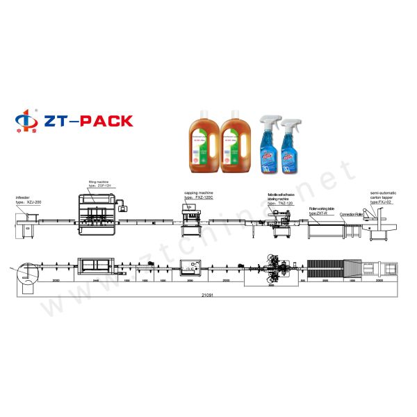 Multi Head Disinfectant Glass Cleaner Dettol Foamy Liquid Chemail Product Bottle Filling Machine