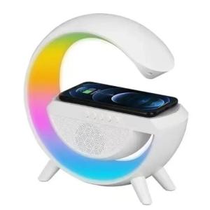 China 10W Smartphone Wireless Fast Charger Wireless Bluetooth Speaker With RGB Light Lamp on sale
