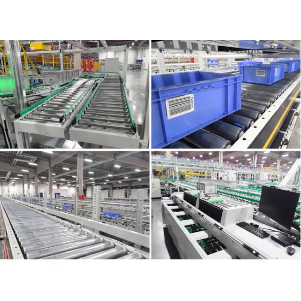Carton Box Conveyor Sorting System Flexible Gravity Roller Conveyor System Logistics Sorting Warehouse Storage Rack