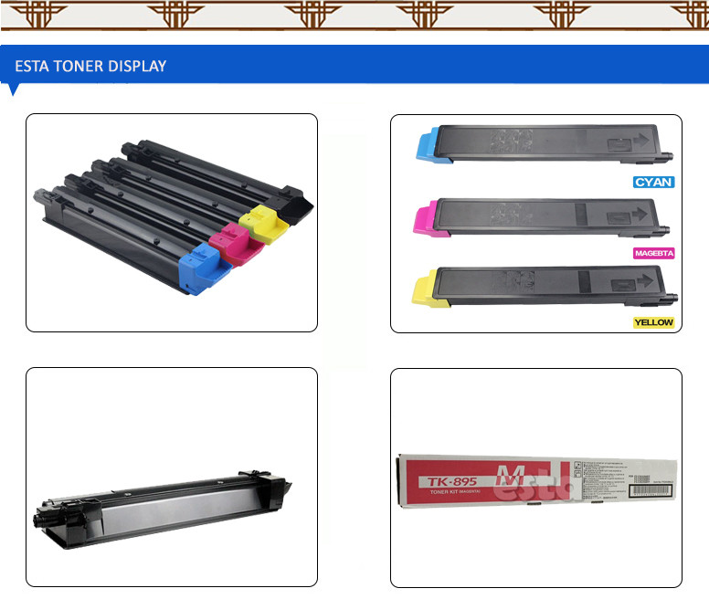 TK - 895 Cyan Color Laser Toner 6000 Pages Compatible with ECOSYS FS - C8520MFP