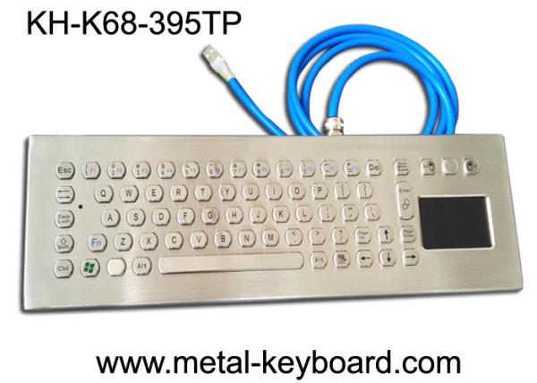 Quality 67 Keys Stainless Steel Ruggedized Keyboard with Touchpad Mouse for sale
