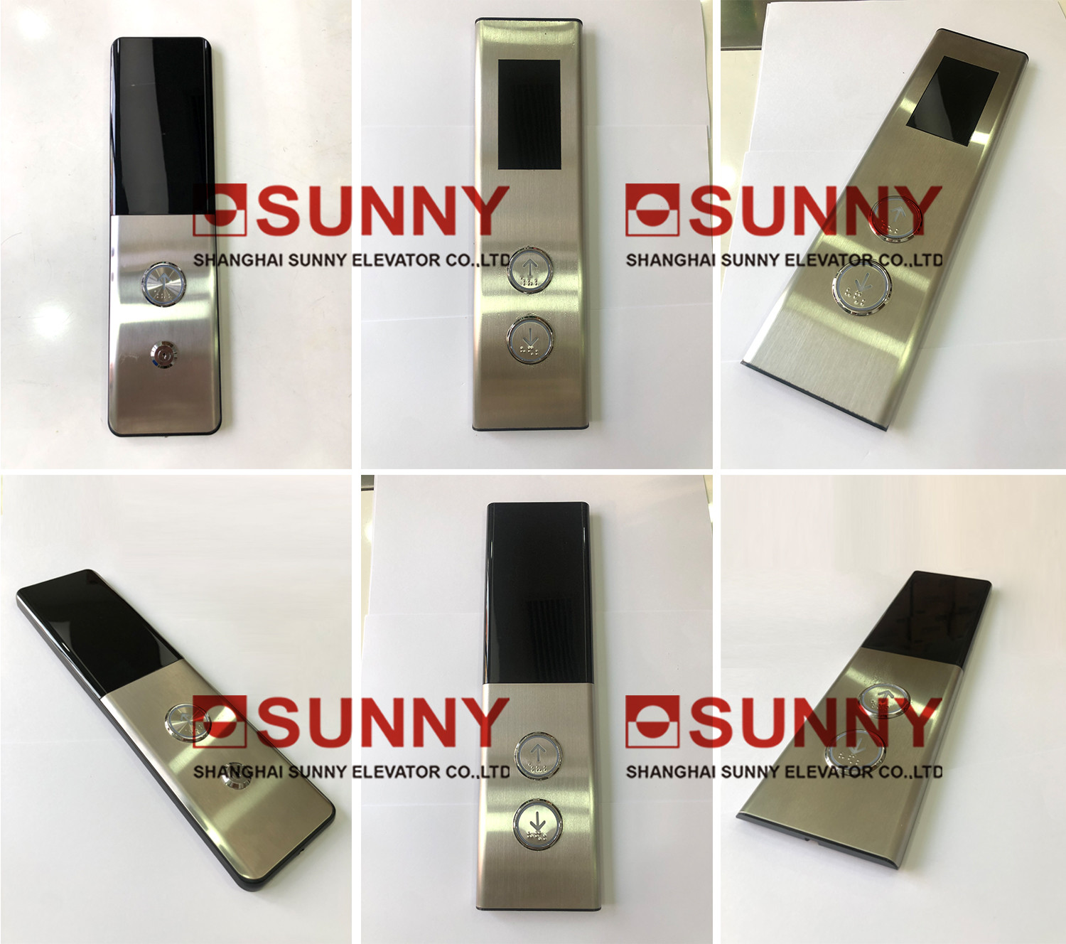 Stainless Steel Elevator Push Button Panel Single Or Parallel LOP Type