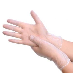 Buy cheap Custom Pvc Disposable Gloves Food Grade Transparent Good Elasticity Thin Thickness product