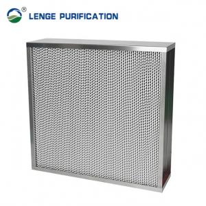 Buy cheap Galvanized Iron F8 Separator Cleanroom F8 Hepa Filter With Aluminum Foil Spacer product