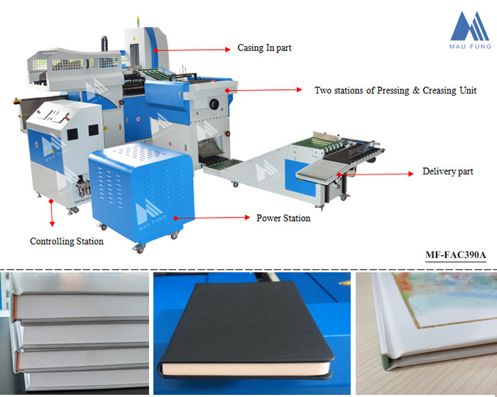 Automatic Notebook Casing In Machine And Hydraulic Joint Forming Machine For Hard Cover Books Binding MF-FAC390A