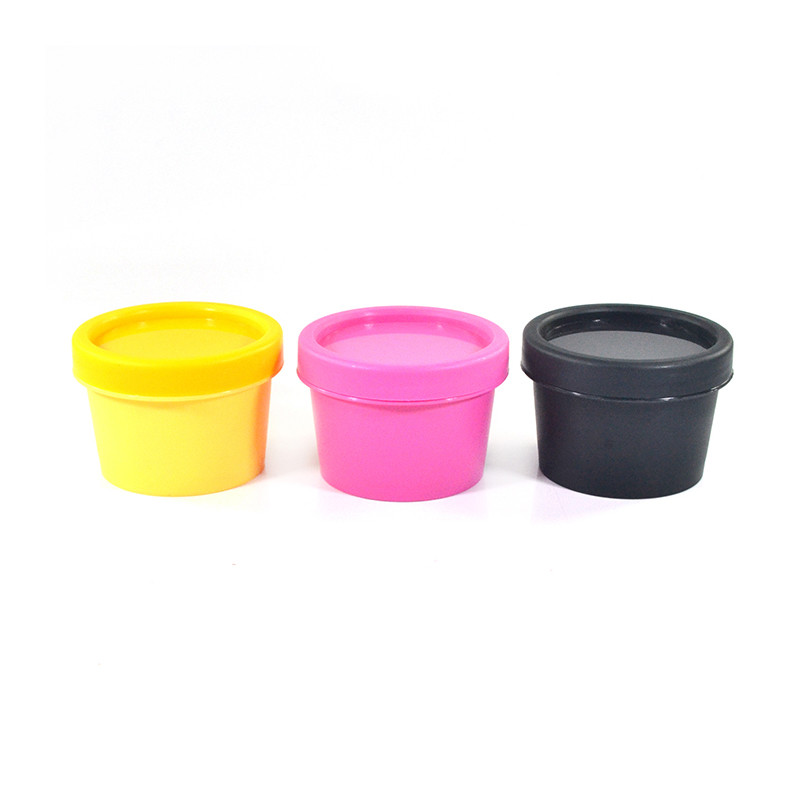 Empty PP Colorful Plastic Face Mask Jar 50g 100g 200g For Skincare Cream Packaging