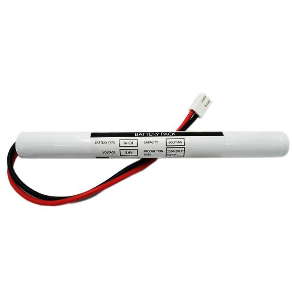 Quality AA600mah 3.6v Emergency Exit Light Battery Replacement NiCd Battery for sale