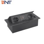Factory customized embedded table tabletop pop up socket with Schuko/EU power
