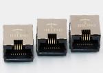1 Port Modular Connector RJ45 Female Network Jack 8 PINs SMT R / A REACH UL