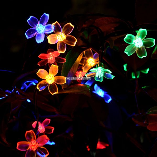 50 LEDs Peach Blossom Decorative LED String Lights Soft Light Without Flare