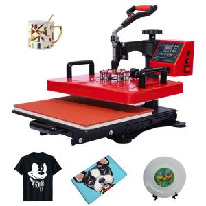 China 15 In 1 Combo Heat Press Machine Cup Magic Mug T-Shirt Printing Machine Sublimation Machine Price on sale