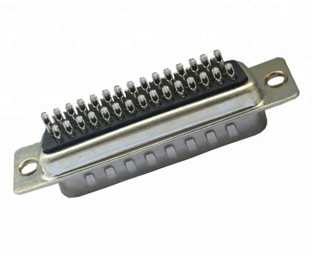 Black Gray Colorized color HDP Three Row DB Header Socket D Sub Connector