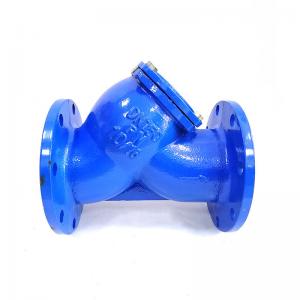 China Ductile Cast Iron Flanged Y Type Strainer Filter Valves DN150 PN10 Sewage on sale