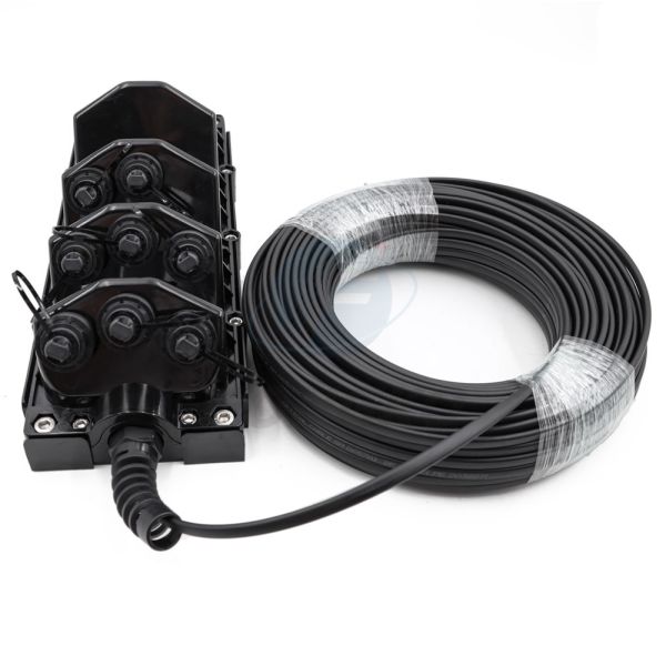 8 Port Horizontal Fiber Optic Splice Closure Junction Box