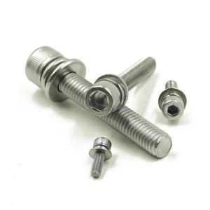 NXF Manufacturing Stainless Steel Hexagon Socket Head Bolts with Spring Flat Washer Allen Key ZINC Finish Customer's Request