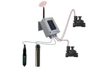 Buy cheap Solar Panel Wireless Irrigation System 2 Station Latching / Field Valve Controller product