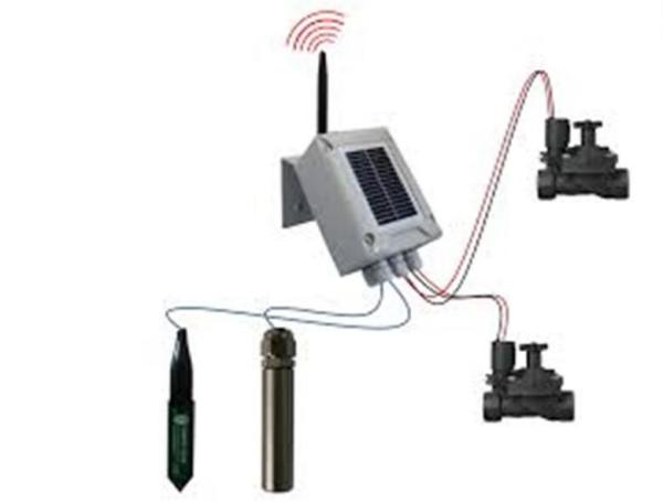 Solar Panel Wireless Irrigation System 2 Station Latching / Field Valve